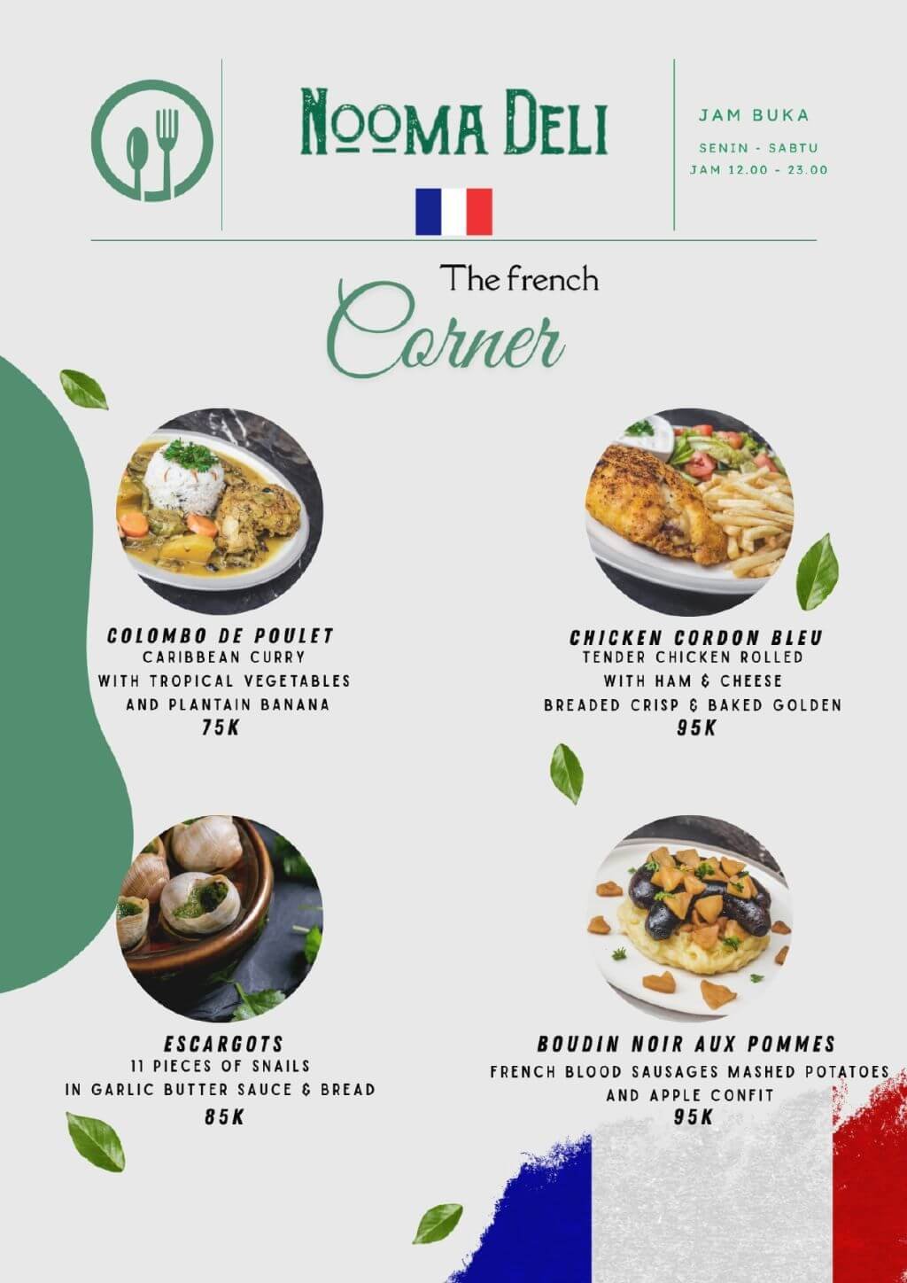nooma deli french kitchen legian menu 10