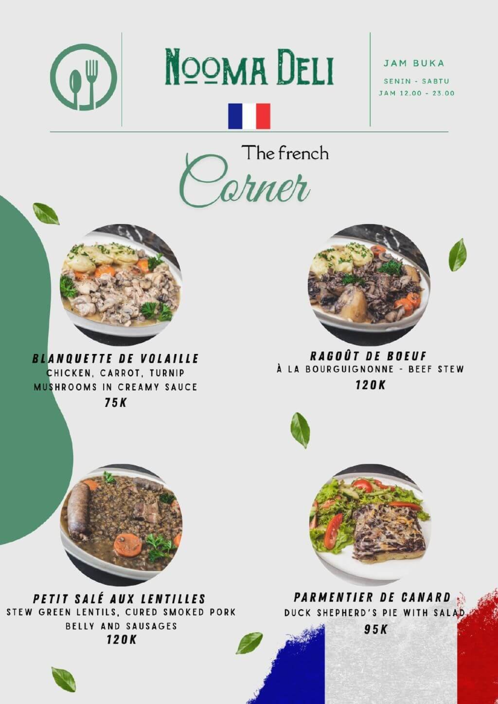 nooma deli french kitchen legian menu 11