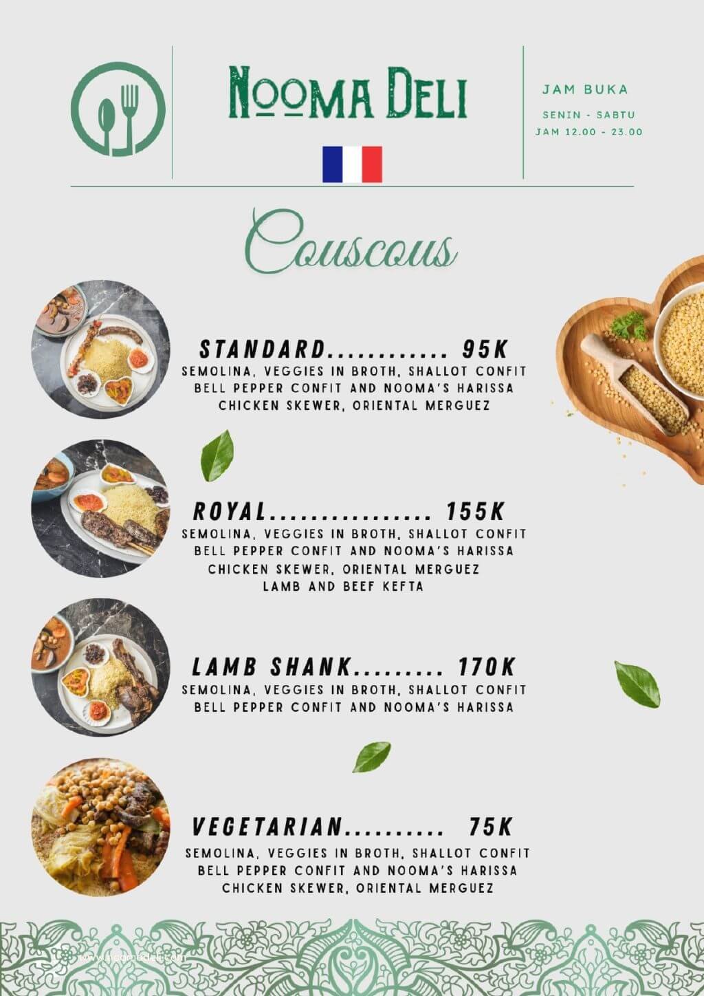 nooma deli french kitchen legian menu 14