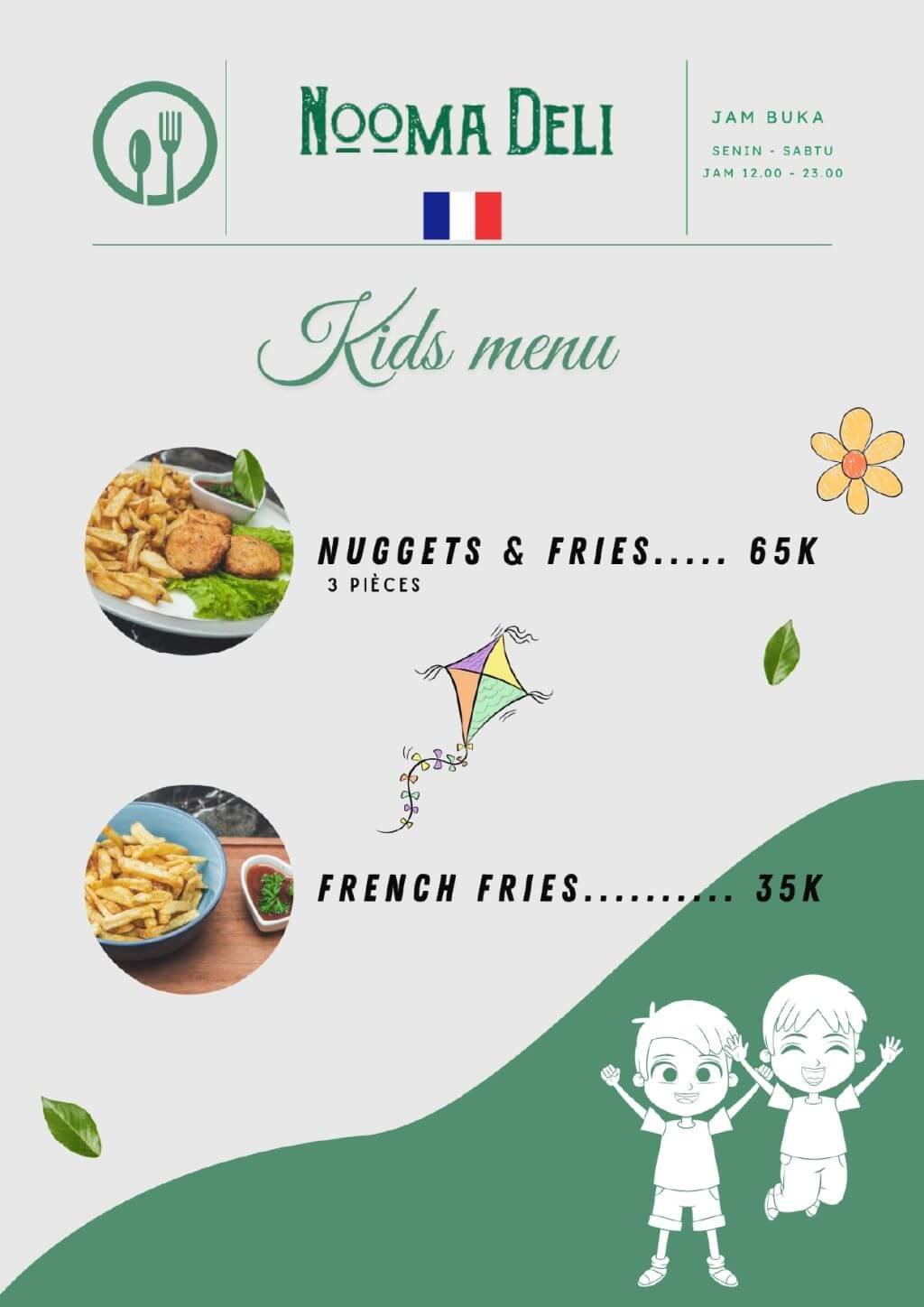 nooma deli french kitchen legian menu 18